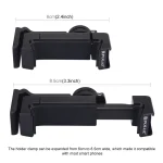 PULUZ Folding Plastic Tripod + Horizontal / Vertical Shooting Metal Clamp with Cold Shoe for iPhone, Galaxy, Huawei, Xiaomi, Sony, HTC, Google and other Smartphones - Image 6