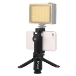 PULUZ Folding Plastic Tripod + Horizontal / Vertical Shooting Metal Clamp with Cold Shoe for iPhone, Galaxy, Huawei, Xiaomi, Sony, HTC, Google and other Smartphones - Image 10