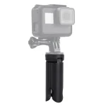 PULUZ Folding Plastic Tripod + Aluminum Alloy Clamp Bracket with Cold Shoe for iPhone, Galaxy, Huawei, Xiaomi, Sony, HTC, Google and other Smartphones - Image 12