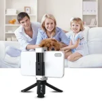 PULUZ Folding Plastic Tripod + Aluminum Alloy Clamp Bracket with Cold Shoe for iPhone, Galaxy, Huawei, Xiaomi, Sony, HTC, Google and other Smartphones - Image 14