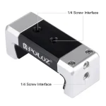 PULUZ Folding Plastic Tripod + Aluminum Alloy Clamp Bracket with Cold Shoe for iPhone, Galaxy, Huawei, Xiaomi, Sony, HTC, Google and other Smartphones - Image 6