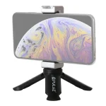 PULUZ Folding Plastic Tripod + Aluminum Alloy Clamp Bracket with Cold Shoe for iPhone, Galaxy, Huawei, Xiaomi, Sony, HTC, Google and other Smartphones - Image 10