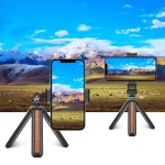 PULUZ Tripod Head Cold Shoes Aluminum Alloy Phone Clamp Holder Bracket - Image 6