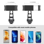 PULUZ Z-axis 360 Rotation Cold Shoes Aluminum Alloy Phone Clamp Holder Bracket, Z-axis Phone Clamp - Image 4