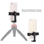 PULUZ 360 Degree Rotating Universal Horizontal Vertical Shooting Phone Metal Clamp Holder Bracket, For iPhone, Galaxy, Huawei, Xiaomi, Sony, HTC, Google and other Smartphones - Image 6