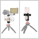 PULUZ 360 Degree Rotating Universal Horizontal Vertical Shooting Phone Metal Clamp Holder Bracket, For iPhone, Galaxy, Huawei, Xiaomi, Sony, HTC, Google and other Smartphones - Image 8