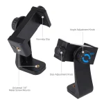 PULUZ 360 Degree Rotating Universal Horizontal Vertical Shooting Phone Clamp Holder Bracket for iPhone, Galaxy, Huawei, Xiaomi, Sony, HTC, Google and other Smartphones - Image 4