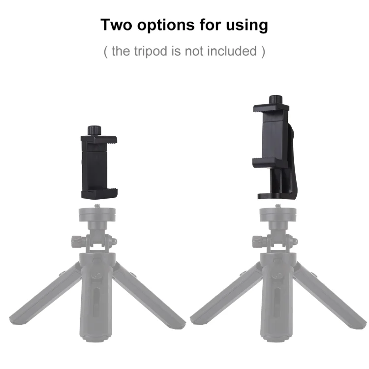 PU410_6.webp PULUZ 360 Degree Rotating Universal Horizontal Vertical Shooting Phone Clamp Holder Bracket for iPhone, Galaxy, Huawei, Xiaomi, Sony, HTC, Google and other Smartphones - Image 7