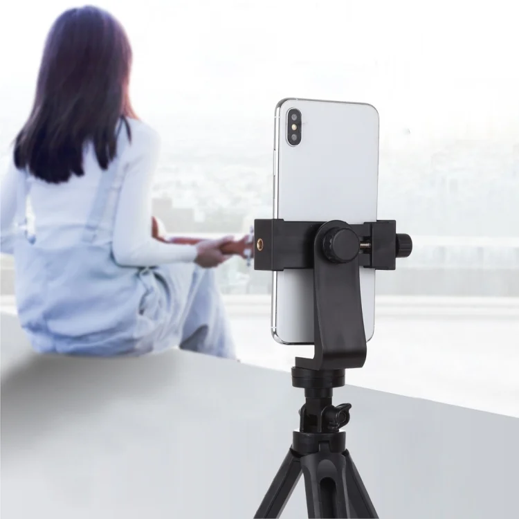 PU410_8.webp PULUZ 360 Degree Rotating Universal Horizontal Vertical Shooting Phone Clamp Holder Bracket for iPhone, Galaxy, Huawei, Xiaomi, Sony, HTC, Google and other Smartphones - Image 9