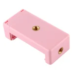 PULUZ Selfie Sticks Tripod Mount Phone Clamp with 1/4 inch Screw Holes & Cold Shoe Base, Clamp Pink, Clamp Black - Image 4