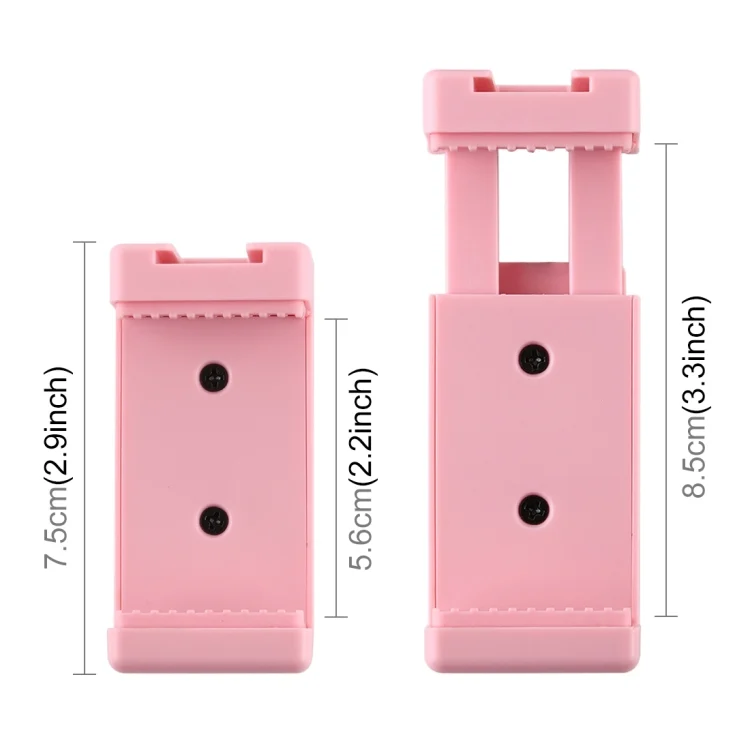 PU448F_3.webp PULUZ Selfie Sticks Tripod Mount Phone Clamp with 1/4 inch Screw Holes & Cold Shoe Base, Clamp Pink, Clamp Black - Image 5