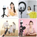 PULUZ 360 Degree Rotating Horizontal Vertical Shooting Phone ABS Clamp Holder Bracket For iPhone, Galaxy, Huawei, Xiaomi, Sony, HTC, Google and other Smartphones, Plastic Clamp - Image 6