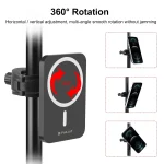 PULUZ 15W Magnetic Qi Wireless Charger Vlogging Phone Clamp Holder - Image 6