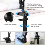 PULUZ Live Broadcast Desktop Articulating Arm Holder with Tablet Clamp, Tablet Clamp - Image 5