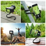 PULUZ Silicone Flexible Clip Mount Holder with Phone Clamp for Phones / GoPro, Silicone Flexible Clip - Image 7