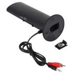 MH2001 Hi-Fi 5 in 1 Receiver + Emitter Wireless Headphone(Black) - Image 3