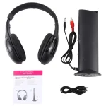 MH2001 Hi-Fi 5 in 1 Receiver + Emitter Wireless Headphone(Black) - Image 5