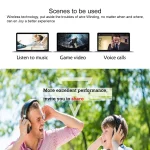 MH2001 Hi-Fi 5 in 1 Receiver + Emitter Wireless Headphone(Black) - Image 7