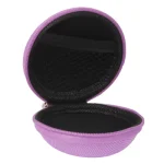 Grid Style Portable Carrying Bag Box for Headphone / Earphone(Purple) - Image 3