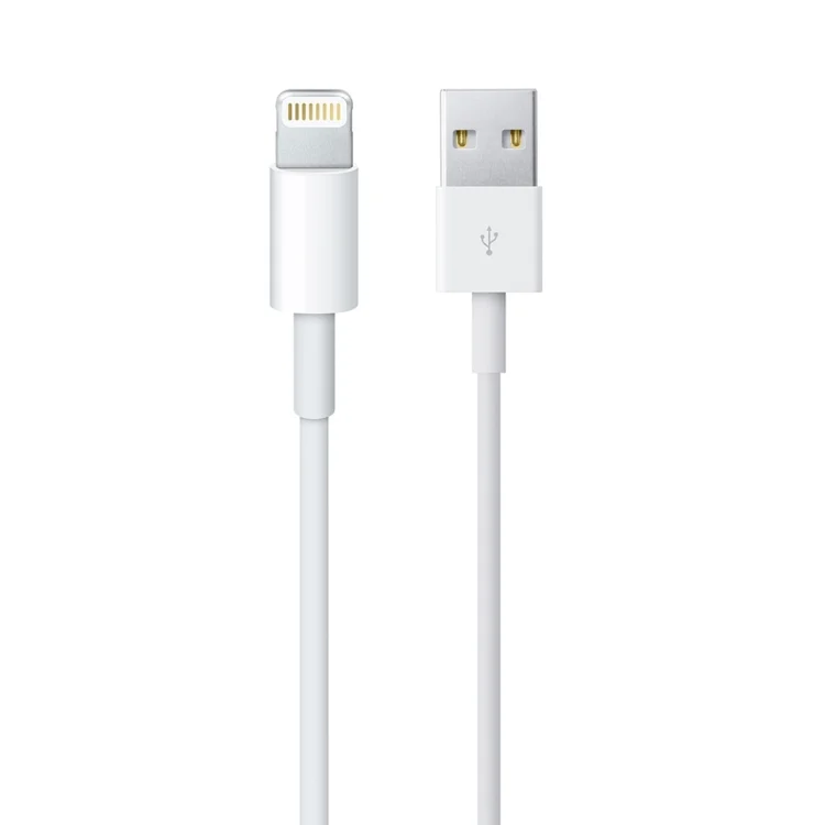 USB to 8 Pin Sync Data / Charging Cable, Cable Length: 1m(White)