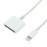 8 Pin Male to 30 Pin Female Sync Data Cable Adapter, Cable Length: 14cm(White) - Image 2