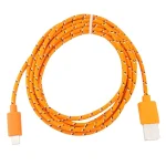 1m Nylon Netting Style USB 8 Pin Data Transfer Charging Cable for iPhone, iPad - Image 2