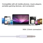 EarPods Wired Headphones Earbuds with Wired Control & Mic, White, Transparent, Rose Gold, Purple, Red, Blue, Black, Green, Orange, Gold, Magenta - Image 6