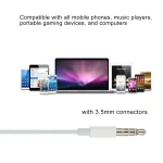 3.5mm Wired Earphone for Android Phones / PC / MP3 Player / Laptops, Cable Length:1.2m(White) - Image 4