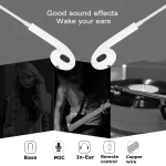 3.5mm Wired Earphone for Android Phones / PC / MP3 Player / Laptops, Cable Length:1.2m(White) - Image 5