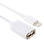 USB Female to 8pin Male OTG Adapter Cable, Support iOS 10.2 and Below, Length: 18cm(White) - Image 3