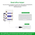 USB Female to 8pin Male OTG Adapter Cable, Support iOS 10.2 and Below, Length: 18cm(White) - Image 6