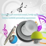 Mushroom Shape Bluetooth Speaker with Suction Holder - Image 3