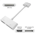 Digital AV HDMI Adapter to HDTV For New iPad (iPad 3) / iPad 2 / iPad / iPhone 4 & 4S / iPod Touch 4(White) - Image 3
