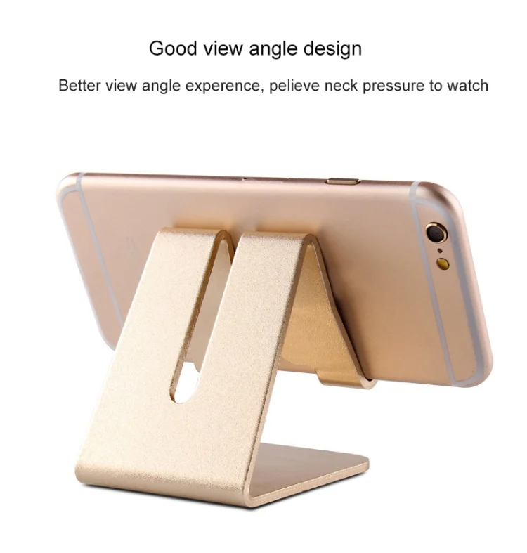 S-IPAD3-0814GD_2.webp Aluminum Stand Desktop Holder for iPad, iPhone, Galaxy, Huawei, Xiaomi, HTC, Sony, and other Mobile Phones or Tablets - Image 3
