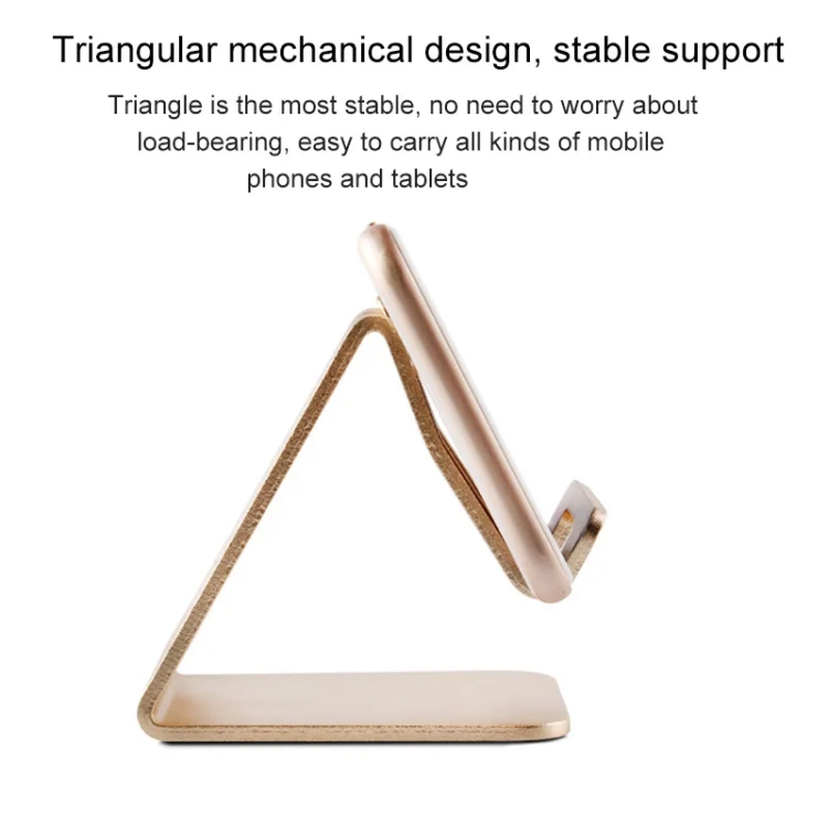 S-IPAD3-0814GD_3.webp Aluminum Stand Desktop Holder for iPad, iPhone, Galaxy, Huawei, Xiaomi, HTC, Sony, and other Mobile Phones or Tablets - Image 4