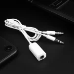 3.5mm Female to 3.5mm Male Microphone Jack + 3.5mm Male Earphone Jack Adapter Cable for Apple Computer, Length: 78cm(White) - Image 5