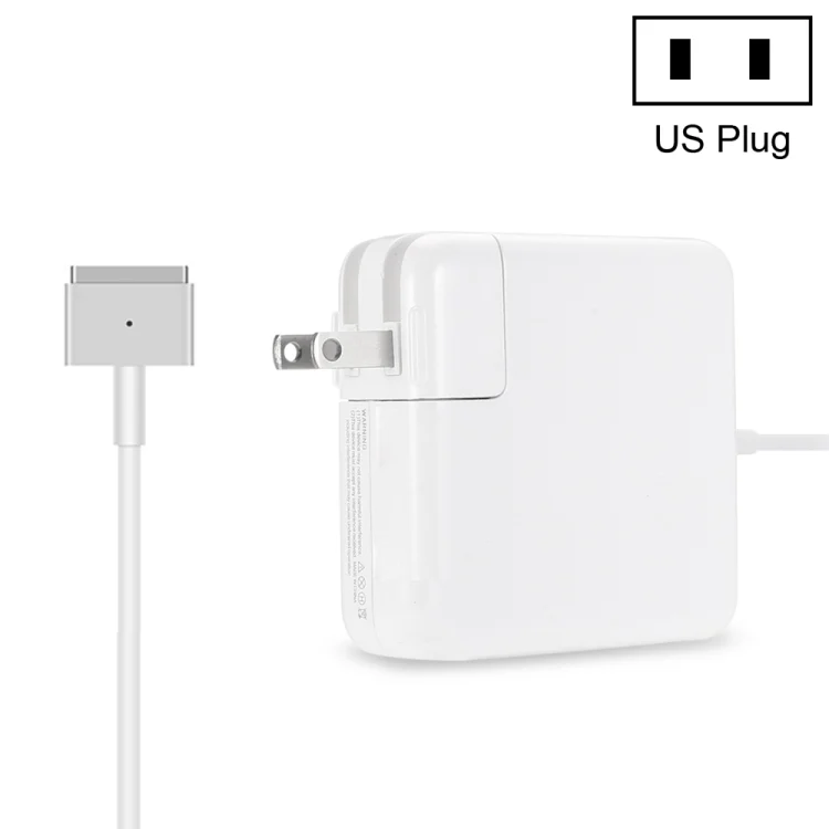 A1436 45W 14.85V 3.05A 5 Pin MagSafe 2 Power Adapter for MacBook, Cable Length: 1.6m, US Plug(White)