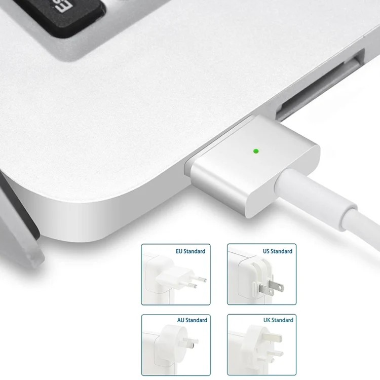 S-MAC-0601_5.webp A1436 45W 14.85V 3.05A 5 Pin MagSafe 2 Power Adapter for MacBook, Cable Length: 1.6m, US Plug(White) - Image 6