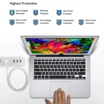 A1424 85W 20V 4.25A 5 Pin MagSafe 2 Power Adapter for MacBook, Cable Length: 1.6m, US Plug(White) - Image 7