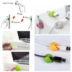 6 x Multipurpose Cable Clips Cable Drop Organizer - Image 3