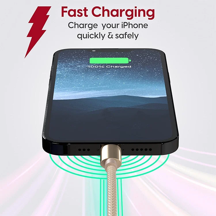 S-MBC-0202J_3.webp 1m Woven Style Metal Head USB-C / Type-C 3.1 to USB 2.0 Data Sync Charge Cable - Image 4