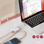 1m Woven Style Metal Head USB-C / Type-C 3.1 to USB 2.0 Data Sync Charge Cable - Image 5