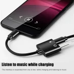 ENKAY Hat-prince HC-10 USB-C / Type-C + 3.5mm Jack to USB-C / Type-C Charge Audio Adapter Cable - Image 3