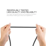 1m Woven Style USB-C / Type-C 3.1 to USB 2.0 Data Sync Charge Cable - Image 6