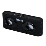 iBest Portable Stereo Rechargeable Speaker(Black) - Image 2