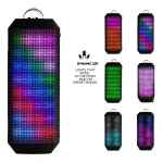 YM-339 2 x 5W Bluetooth Speaker with LED Lights, Support TF Card - Image 8