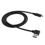 1m USB-C / Type-C 3.1 Male to USB 3.0 90 Degree Left Turn Adapter Cable - Image 2