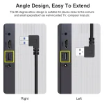 1m USB-C / Type-C 3.1 Male to USB 3.0 90 Degree Left Turn Adapter Cable - Image 5