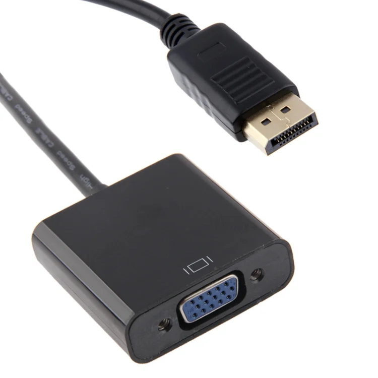 S-PC-0435_2.webp DisplayPort Male to VGA Female Adapter(Black) - Image 3