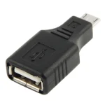 Micro USB to USB 2.0 Adapter with OTG Function(Black)